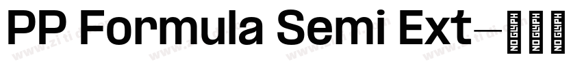 PP Formula Semi Ext字体转换
